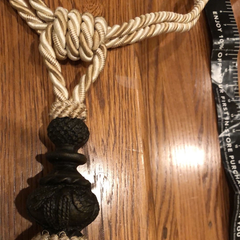 Set of 4 tiebacks - oversized - Picture 6 of 9